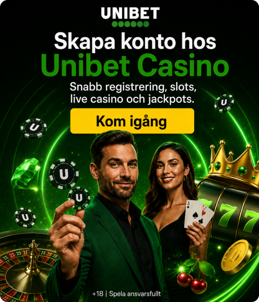Registrering på Unibet Casino Sverige